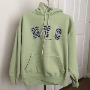 NYC Avocado Green Hoodie New York City